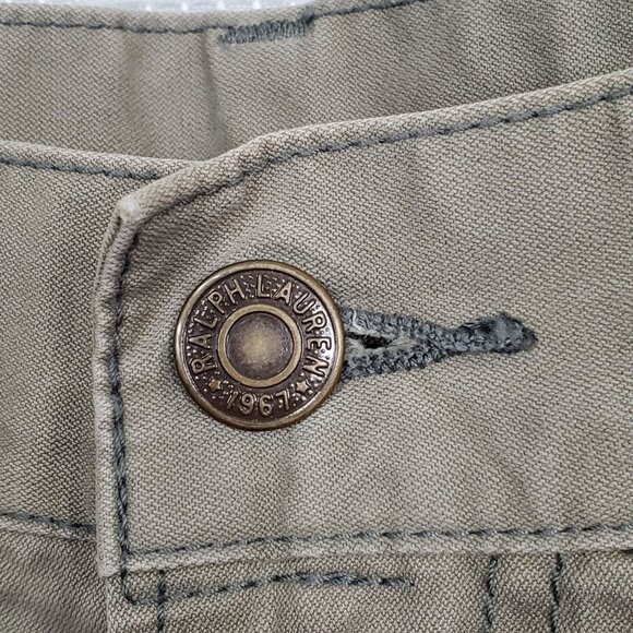 Polo Ralph Lauren Mens Pants Khaki Cotton 38x30 Relaxed Fit Straight Leg Green - Picture 8 of 11